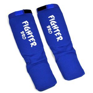 Protège-tibias de boxe et karaté en coton élastique avec rembourrage EVA pour arts martiaux, taille personnalisable, équipement d'entraînement - Product Image 1