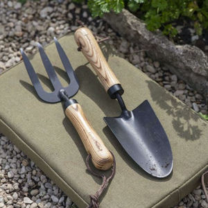 Juego completo de herramientas de jardinería con horquilla, paleta, cultivador y guantes para jardinería al aire libre - Product Image 2