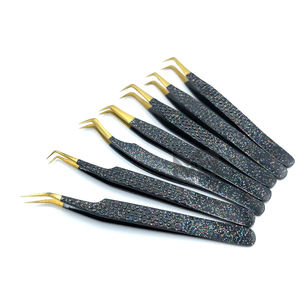 Pinzas para Extensiones de Pestañas de Volumen, Pinzas de Acero Inoxidable con Punta Puntiaguda en Color Personalizado para Extensiones de Pestañas - Product Image 2