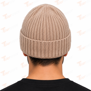 Gorro de punto para hombre, diseño único, color sólido, cálido para invierno, informal, 100% acrílico, unisex, para adultos, en venta. - Product Image 4
