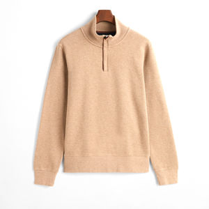 Sweat-shirt Homme Hiver à Demi-Zip Manches Longues Séchage Rapide Personnalisable Service OEM 100% Coton Respirant pour Entraînement en Extérieur - Product Image 5