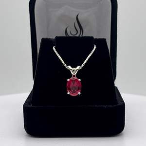 Collar de Rubí Natural, Plata de Ley 925, Chapado en Oro de 14K, Diseño de Estrella Vintage, Regalo de Aniversario para Mujer, Elegante Colgante - Product Image 2