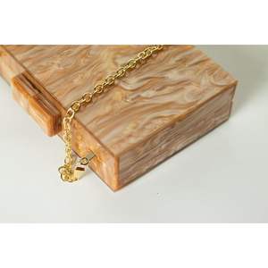 Bolso de Mano de Resina Hecho a Mano para Mujer, Accesorios de Moda de Cristal para Fiestas - Product Image 4