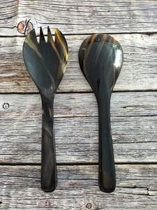 Cuillère en corne de luxe écologique, faite à la main, style rustique, accessoire de table et de cuisine, ustensile de qualité supérieure - Product Image 6