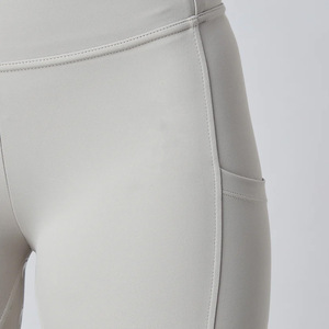 Leggings de equitación para mujer en oferta, ropa ecuestre hecha a medida, pantalones de montar con asiento de silicona completa y bolsillo lateral. - Product Image 4