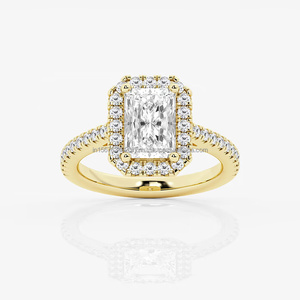 Arin Eternity Band IGI/GIA Oval Lab Grown Diamond 14K Oro Boda Anillo de compromiso Laboratorio Creado Joyería para mujeres - Product Image 4
