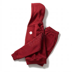 Survêtements pour hommes 2 pièces, grande taille, logo personnalisé, survêtement en coton et polyester, survêtements décontractés pour hommes - Product Image 4