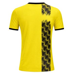 Maillot de football Mirage jaune et noir, léger, respirant, anti-humidité, pour l'entraînement sportif, uniforme d'équipe - Product Image 3