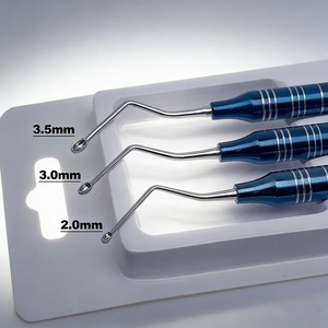 Instrumentos Quirúrgicos BAFA, Cureta para Implantes Dentales, Cuchara para Hueso, Empuñadura Ergonómica Manual, Instrumento de Clase I para Limpieza Periodontal - Product Image 3