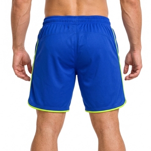 Shorts de sport pour homme en tissu nylon/coton respirant, anti-humidité, de qualité supérieure, style vintage, couleur unie, séchage rapide - Product Image 2