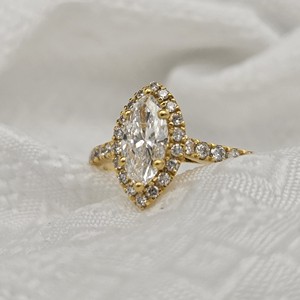 10K <b>Gold</b> Fine Classic IGI Certified Luxury CVD Lab Grown Channel <b>Set</b> Diamond Women's Wedding Engagement <b>Ring</b> Fashion Jewelry - Product Image 4