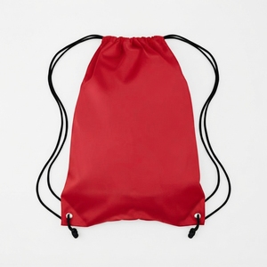 Eco-Friendly Black Nylon <b>Drawstring</b> <b>Backpack</b> with Polyester Fabric for Outdoor Running Gym Training Rope Bag - Product Image 4