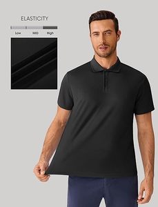 เสื้อโปโลผู้ชาย แห้งเร็ว แขนสั้น คอปก ทรงเข้ารูป สไตล์ลำลอง เรียบหรู - Product Image 4