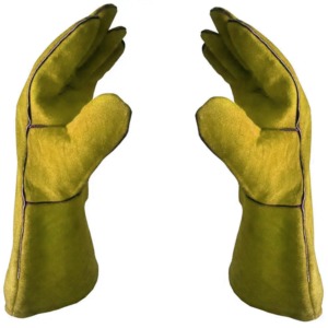 Guantes de Soldadura Impermeables de Cuero Vacuno de Primera Calidad CAPTAIN INDUSTRY CI-WG-107, Protección Completa para los Dedos, Resistentes al Calor, para Adultos - Product Image 4