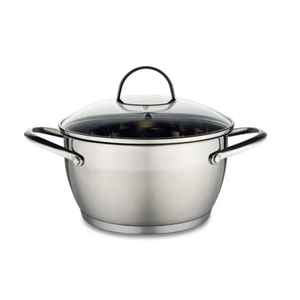 Marmite à soupe en acier inoxydable avec couvercle en verre, compatible induction, ustensile de cuisine robuste - Product Image 6