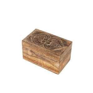Handcarved Wooden Decorative Storage <b>Boxes</b> For Jewelry <b>Keepsakes</b> Or Vanity Customized Wooden Box For Homedecor Festival Gifting - Product Image 2