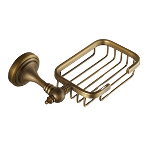 Porte-savon en fer forgé moderne doré, imperméable, pour hôtels, villas, maisons et salles de bain - Product Image 1