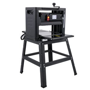 Pialla da banco per legno da 13 pollici, 2000W, 8000 giri/min, 15 AMP, con supporto pieghevole in ferro e scarico polvere, velocità di piallatura 6m/min per la lavorazione del legno - Product Image 2
