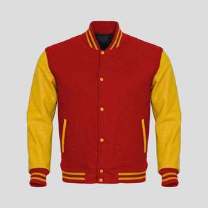 <b>Men</b> Breathable with Zipper Closure Wholesale High Quality Casual <b>Baseball</b> Custom Letterman <b>Men's</b> <b>Jackets</b> - Product Image 3