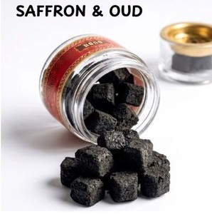 Premium Saffron & <b>Oud</b> Square <b>Bakhoor</b> Tablets – Luxury Arabic Incense for Home Fragrance & Meditation/Premium Arabic Incense - Product Image 1
