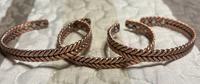 Bracelet magnétique ajustable en cuivre massif fait main, design traditionnel antique et moderne, poli à la main, unisexe, thème amour, santé