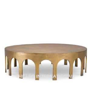 Mesa de Centro de Metal Negra Estilo Marroquí, Mesas Modernas para el Hogar y el Gimnasio, Muebles Versátiles para Sala de Estar - Product Image 5