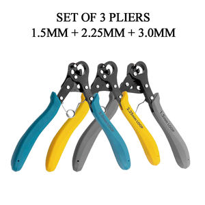 Juego de 3 Alicates de un Paso para Bucles de 1.50mm, 2.25mm y 3.50mm para Hacer Bucles Uniformes en Alambre de Artesanía, Herramienta de Joyería - Product Image 1