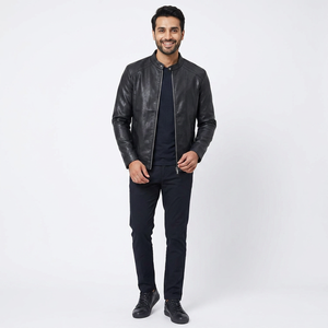 Chaqueta para Hombre 2026, Estilo Punk Vintage, Chaquetas de Cuero para Hombre de Talla Grande, Chaqueta de Cuero Lavada y Acolchada para Hombre - Product Image 5