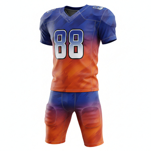 Conjunto de Uniforme de Fútbol Americano Personalizado, Jersey y Pantalones Sublimados, Poliéster Transpirable, Nombre del Equipo en la Parte Delantera, Logotipo, Deportes de Equipo - Product Image 6