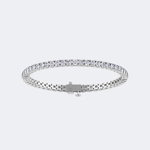 Pulsera de tenis con diamantes redondos engastados en punta de 6.00 quilates - Product Image 2