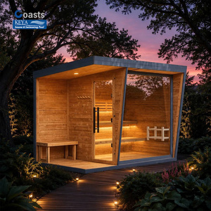 Sauna Profesional para Exteriores, con Certificación ETL, WiFi, Madera de Cedro Rojo Premium, Kit de Relajación Moderno para Jardín - Product Image 1