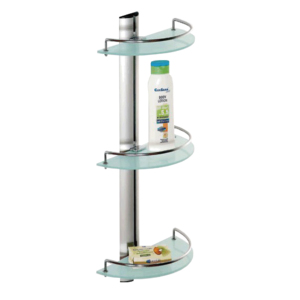 Organizador de Escritorio de 3 Niveles Ajustable, Ahorra Espacio, de Aluminio/Vidrio/Acero, Multifuncional, para Cocina y Oficina - Product Image 1