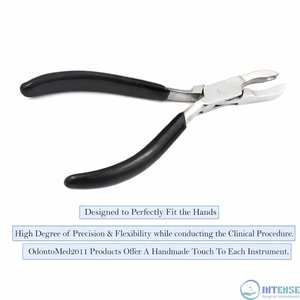 Alicates de cierre de anillas de acero inoxidable con mango de agarre negro ODM - Product Image 6