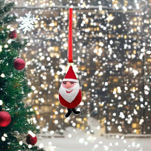 Adornos navideños al por mayor Felt Santa Ornament - Product Image 5