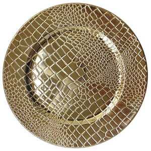 Assiette de service en acier inoxydable durable pour la décoration de tables de restaurants et d'hôtels, idéale pour les événements gastronomiques. - Product Image 1