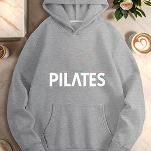 Sudaderas casuales minimalistas con ilustración de Pilates para mujer - Product Image 2