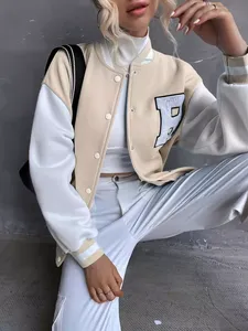 เสื้อแจ็คเก็ตเบสบอลแบบมีปักลายอีเอ็ม ปักอักษรเชนิลล์ ปักโลโก้ตามสั่ง  ผ้าฝ้าย 100% แห้งเร็ว ระบายอากาศได้ดี สำหรับผู้ชาย - Product Image 3