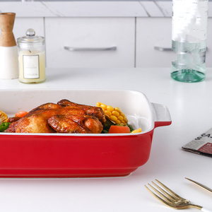 Bandeja para Hornear Multiusos, Apta para Horno, Resistente a Altas Temperaturas, Apta para Lavavajillas, de Cerámica, Forma Rectangular, Elegante para Servir - Product Image 6