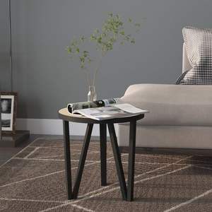 Tavolo da tè in rovere Sonoma Ø13.8 \ "MDF mobili da soggiorno - Product Image 1