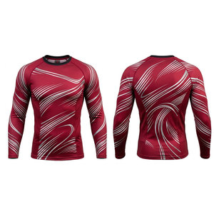 Camiseta Deportiva de Compresión Dinámica para Hombre, Manga Larga, Transpirable, de Secado Rápido, con Tejido Elástico de Alto Rendimiento - Product Image 1