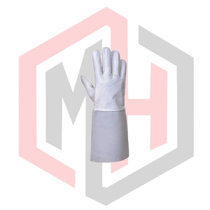 Guantes de Soldadura TIG de Cuero Vacuno Resistentes y Duraderos, Resistentes a Desgarros, Anticorte, Antiestáticos, 11 oz, 26 cm, Mango Corto - Product Image 3