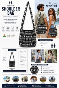Sac bandoulière en jacquard tissé, sac à bandoulière de mode haut de gamme pour un usage quotidien - Product Image 6
