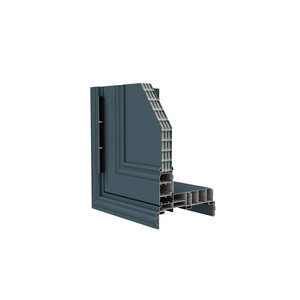 Perfil de Aluminio Serie 108 para Puertas y Ventanas con Arquitrabe Integrado 6063 T5, Marco con Acabado de Madera de Lujo, OEM y ODM - Product Image 3