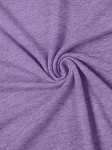 T-shirt à manches courtes pour homme, imprimé chats de dessin animé violets, col rond, coupe classique, style décontracté, tissu jersey 100% coton, OEM personnalisé - Product Image 4
