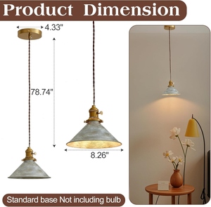 Lustre suspendu en laiton martelé marocain, dôme doré, style rétro, prix usine, vente en gros - Product Image 5
