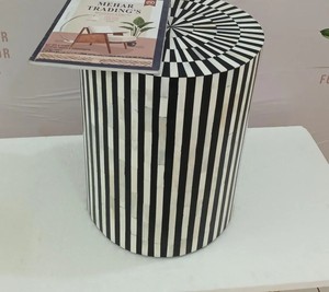 Tabouret console moderne fait main en os incrusté, taille personnalisée pour la décoration de la maison, de l'hôtel, du bureau, du salon et de la salle à manger - Product Image 2