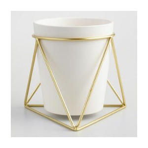 Pot de fleurs contemporain en métal noir mat avec trou de drainage, décoration élégante pour l'intérieur et le jardin, récipient écologique pour plantes - Product Image 6