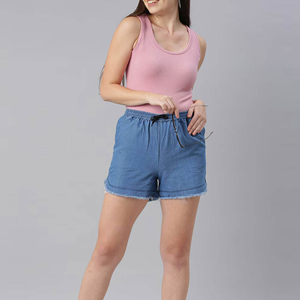 Shorts pour femmes, taille haute, mode estivale, décontractés, confortables, en coton, pour la course à pied, la gym, l'entraînement, le yoga, les vêtements de sport - Product Image 1