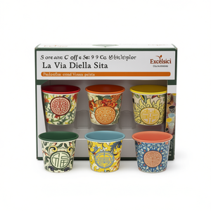 Set di 6 Tazze da Caffè in Ceramica Excelsa, Porcellana 9 Cl Multicolore La Via Della Seta - Product Image 3