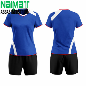 Ensemble de maillots de volley-ball personnalisés pour femmes, sublimés, respirants, uniformes sportifs d'équipe, séchage rapide, kit d'entraînement à manches courtes - Product Image 5
